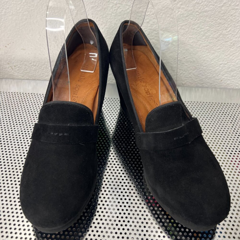 Gentle Souls Up at Dawn Womens Black Wedge Loafers‎ Loafers Size 9M - Picture 3 of 9
